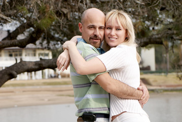Fototapeta premium Happy couple in park