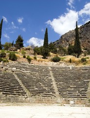 Grecia, l'anfiteatro di Delfi