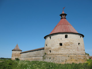 Watchtower of Schlisselburg fortress, Russia
