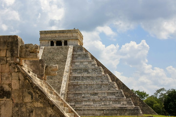 Mayan Pyramid and Ruins at Chichen Itza