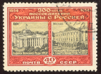 vintage postage stamp set thirty eight