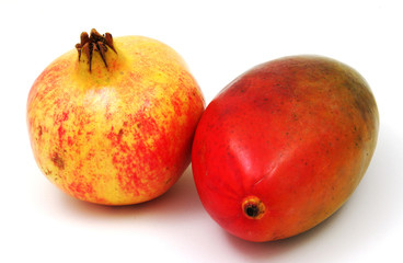 mango and pomegranate