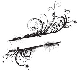 Floral Decorative banner