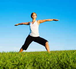 Young Woman Doing Yoga