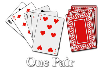 Pokerblatt - Paar - One Pair