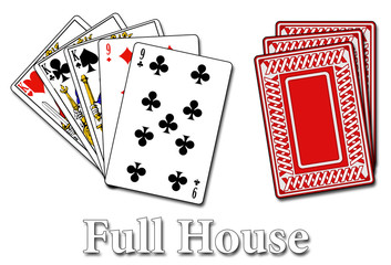 Pokerblatt - Full House