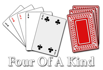 Pokerblatt - Vierling - Four Of A Kind