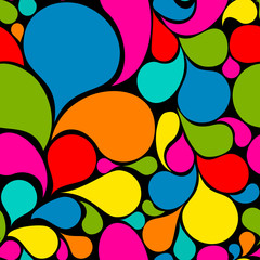 Fototapeta premium Colorful abstract seamless pattern