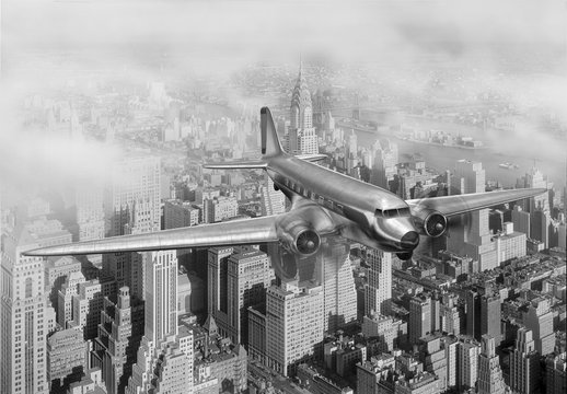 DC-3 Over NYC