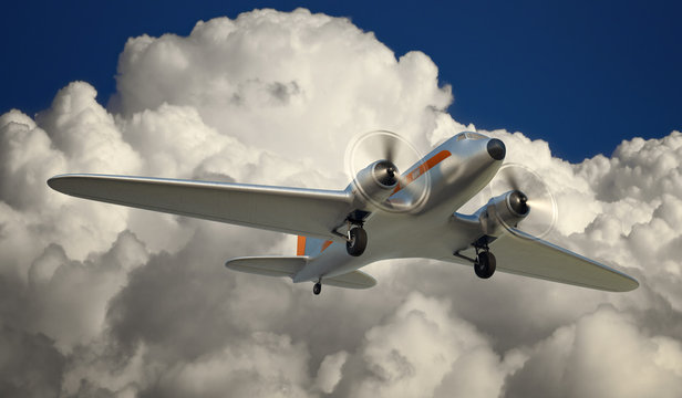 DC3 in Flight