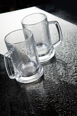 Two Glass Mugs