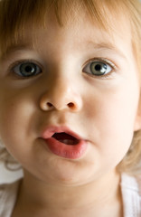 Little boy with funny face