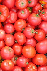 Background of tomatoes
