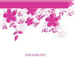 abstract floral background with place for your text