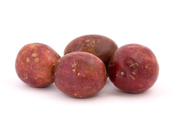 Passion fruit on a white background