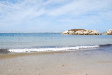Beautiful Baleal beach at Peniche, Portugal