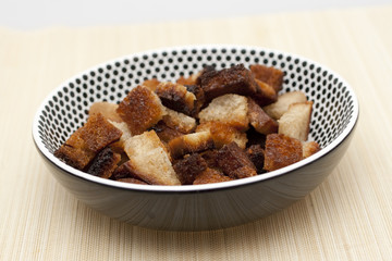 Frische selbst gemachte Croûtons