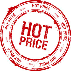 vector hot price red stamp