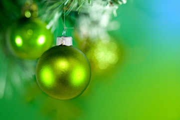 Green Christmas Baubles