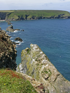 Felsk&uuml;ste &ouml;stlich von Godrevy, Cornwall, England