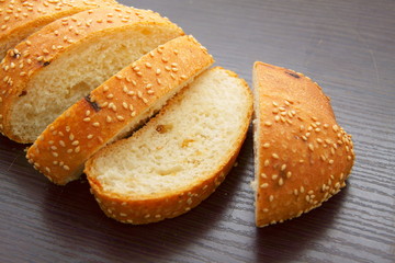 pieces of bread