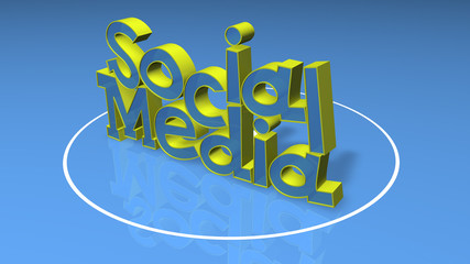 Social Media 3D Title