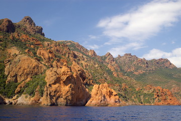 Fototapeta na wymiar skały Scandola National Reserve w Korsyce
