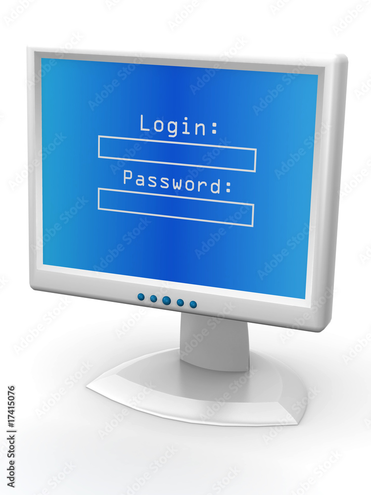 Poster Monitor with Login and password