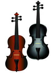 Fototapeta na wymiar two violins