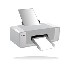 vector printer system icon