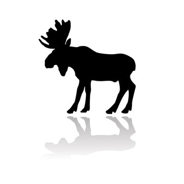 moose vector silhouette