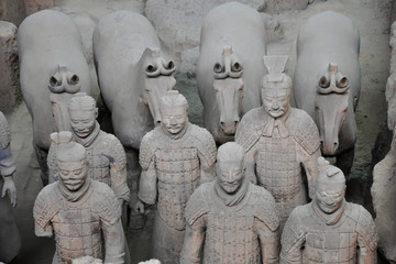 Terracotta warriors and horses, Xian, China