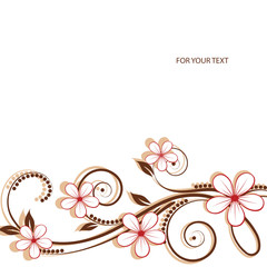 abstract floral background with place for your text