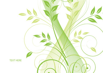 abstract floral background with place for your text