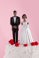 Dark wedding couple