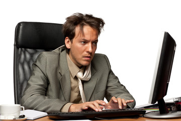 Stressed businessman