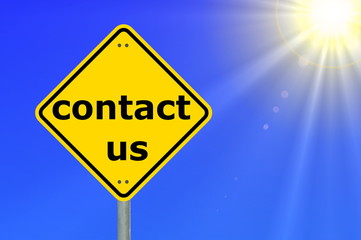 Naklejka premium contact support