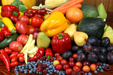 Naklejka na ściany i meble Fruits and vegetables.