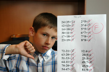 student with F grade