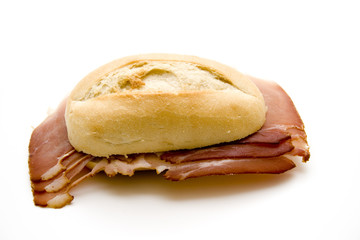 Brötchen mit Schinken