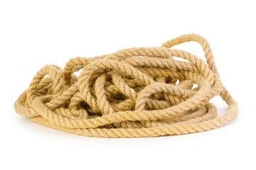 Rope isolated on the white background