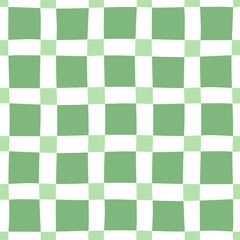 Green-white seamless pattern