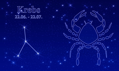 Tierkreiszeichen - Krebs