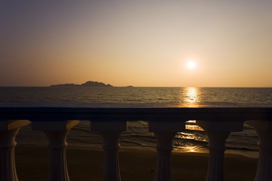 griechischer sonnenuntergang