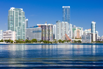 Naklejka premium Downtown Miami, Florida, USA