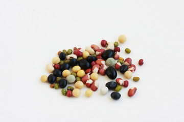 bean family in white background