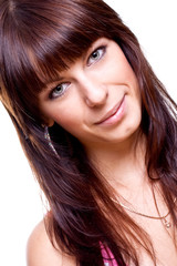 Naklejka premium beautiful woman face