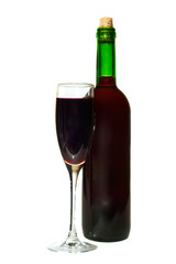 Glass of red wine