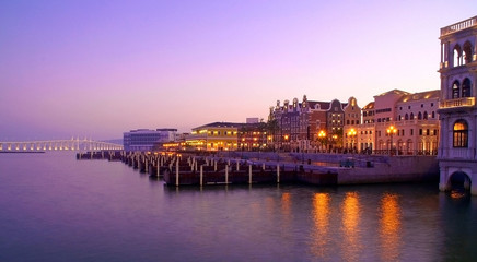 Evening of the Macau Fisherman's Wharf