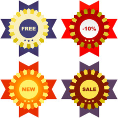 Set of design elements for sale.